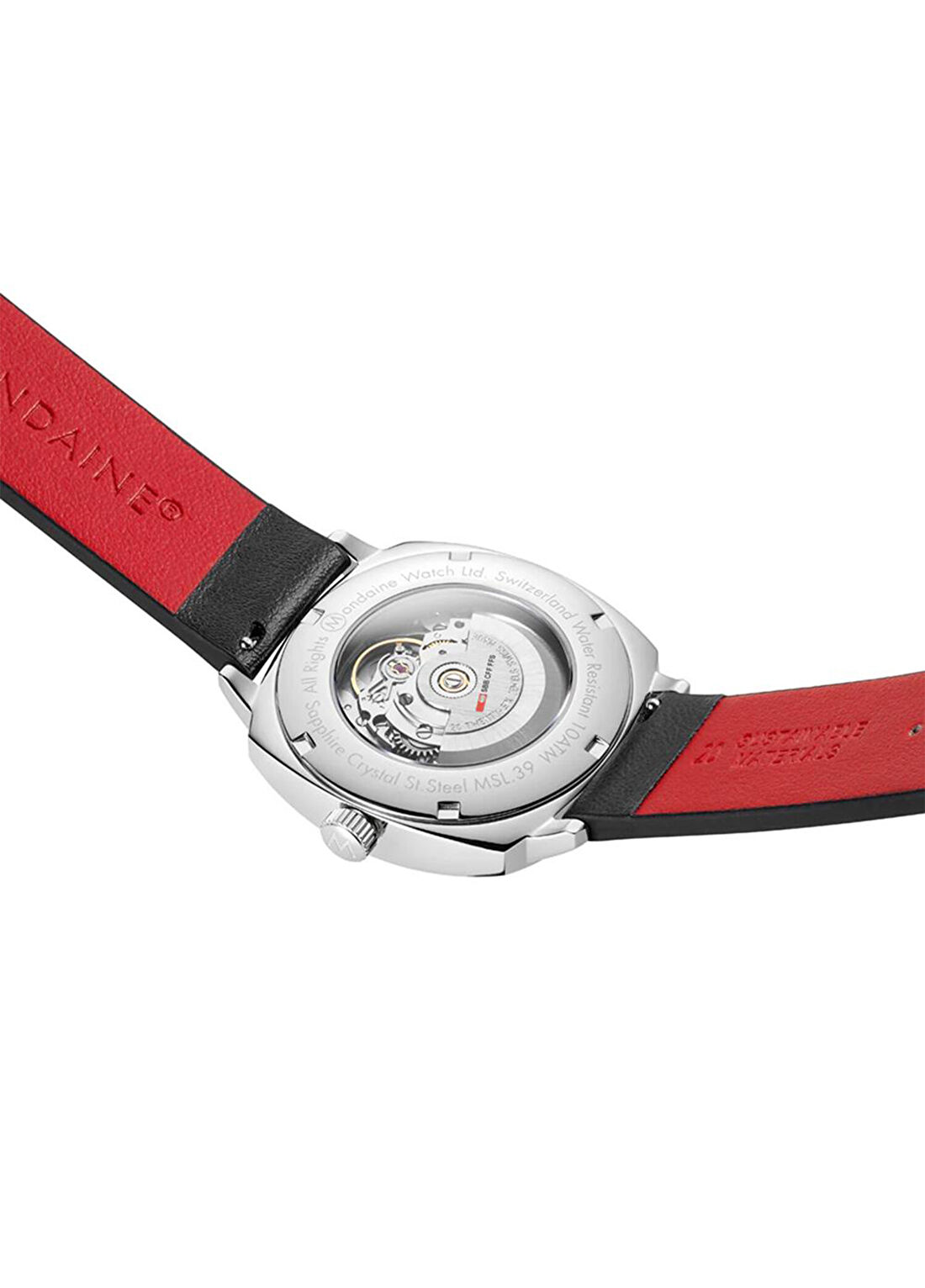 Mondaine Grand Cushion MSL.3961B.LBV Siyah Deri Erkek Kol Saati görsel 3