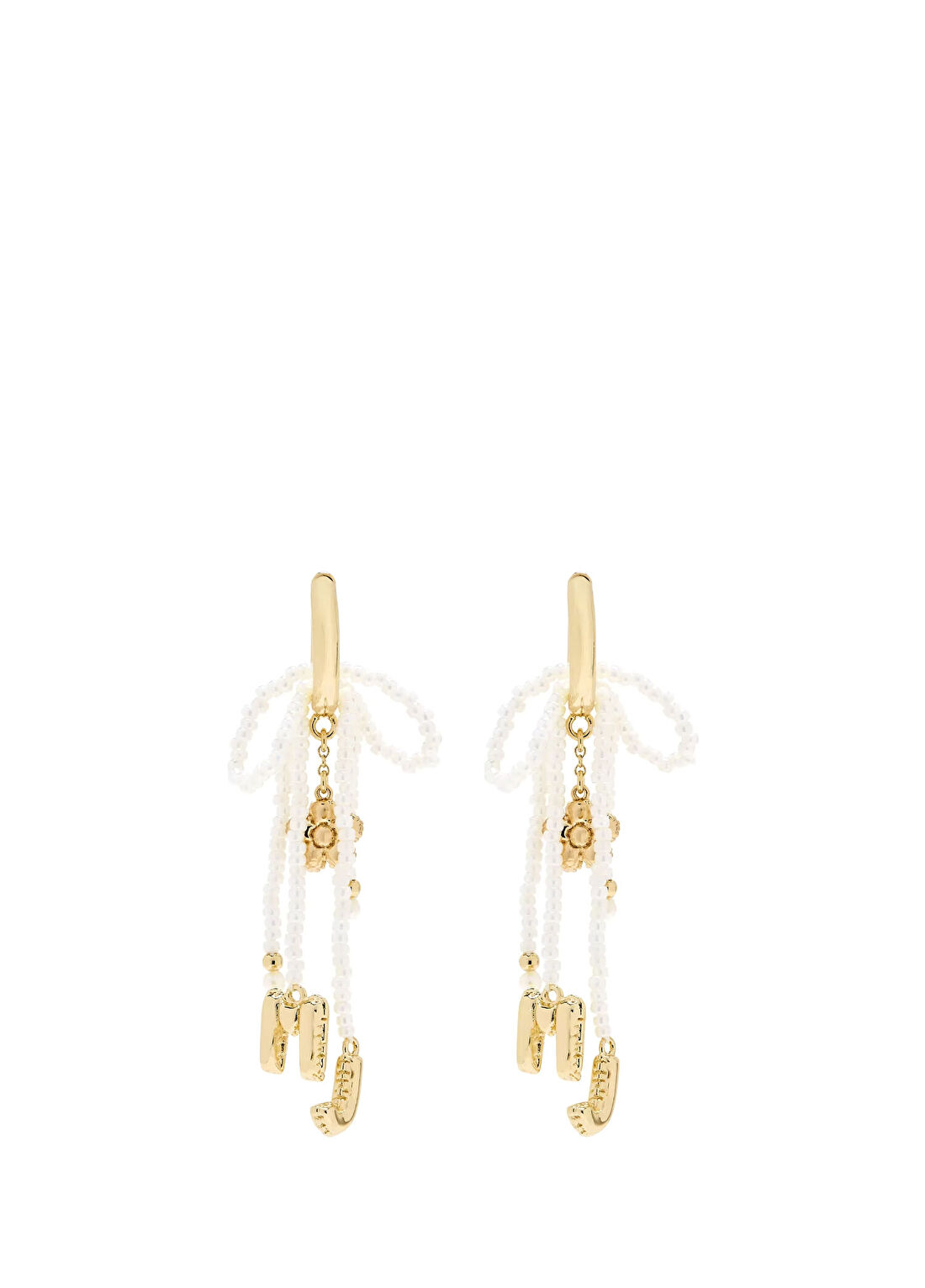 Marc Jacobs Krem Gold Kadın Küpe