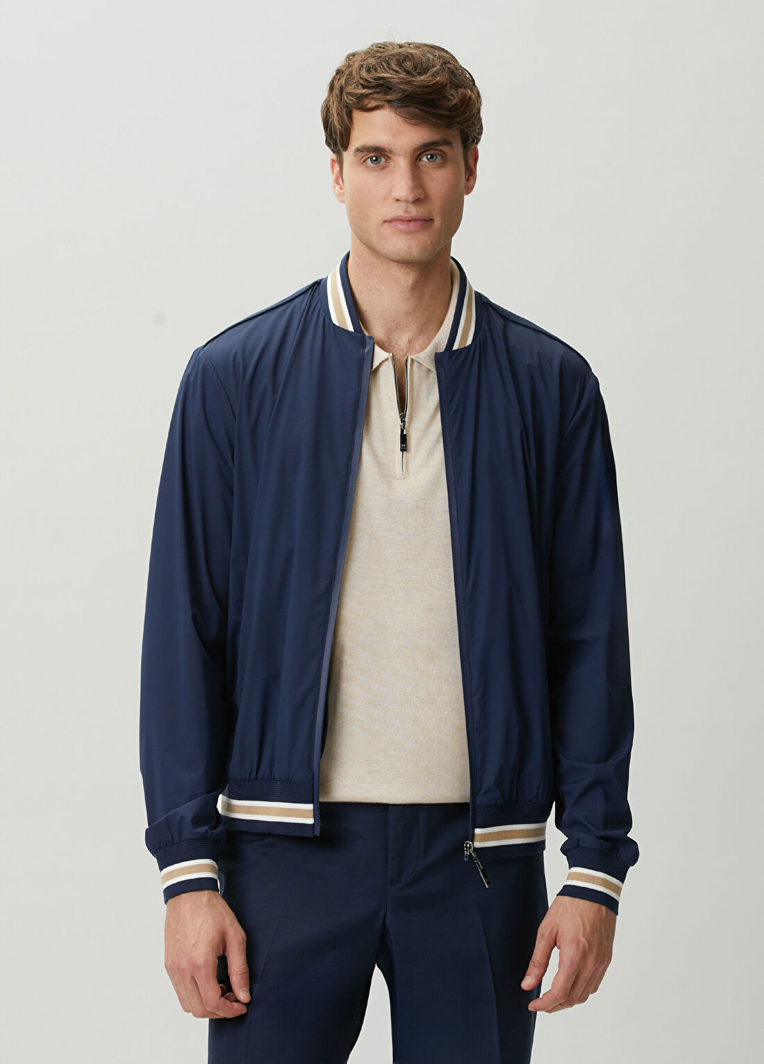 Pal Zileri Lacivert Bomber Mont