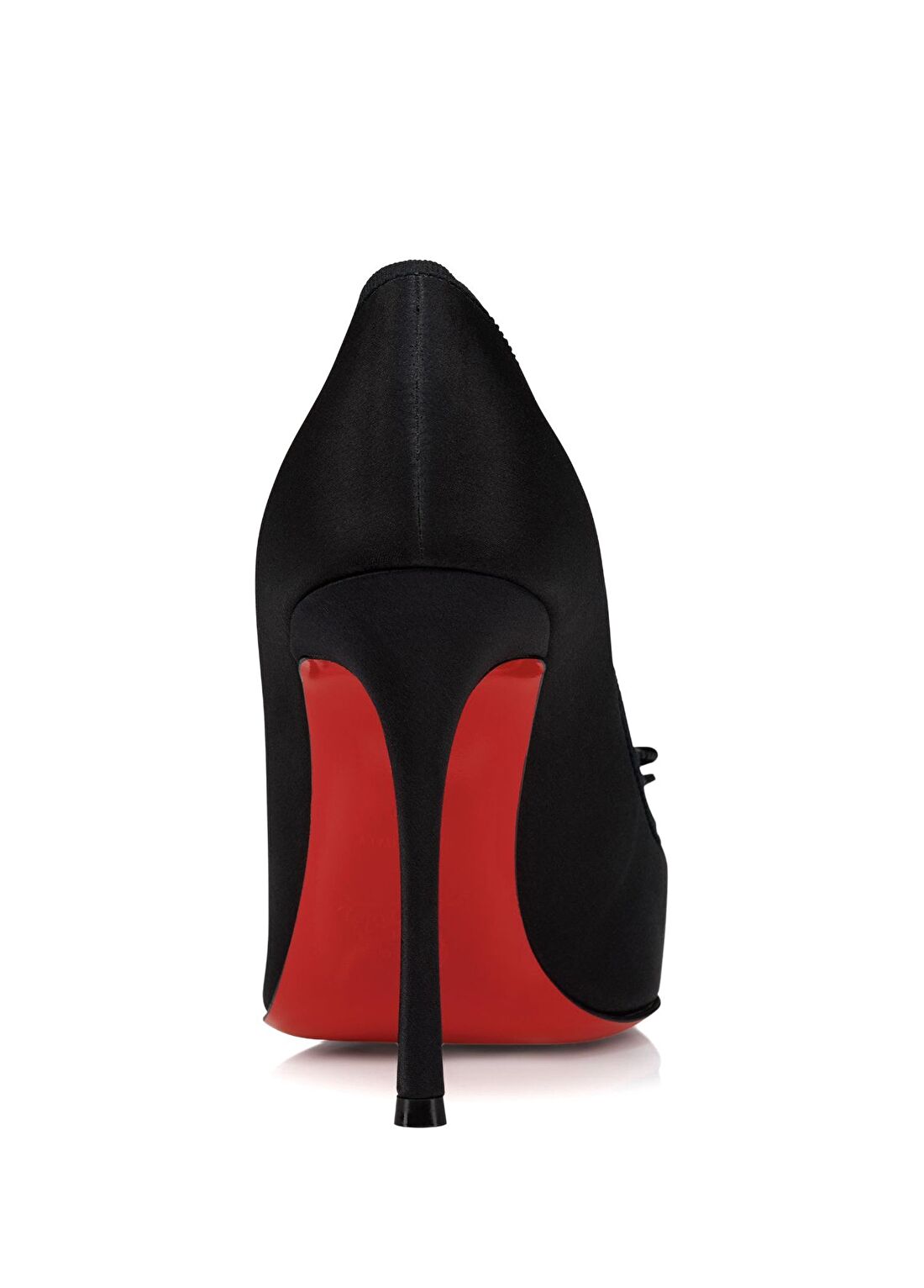 Christian Louboutin Cassia Siyah Kadın İpek Topuklu Ayakkabı görsel 3