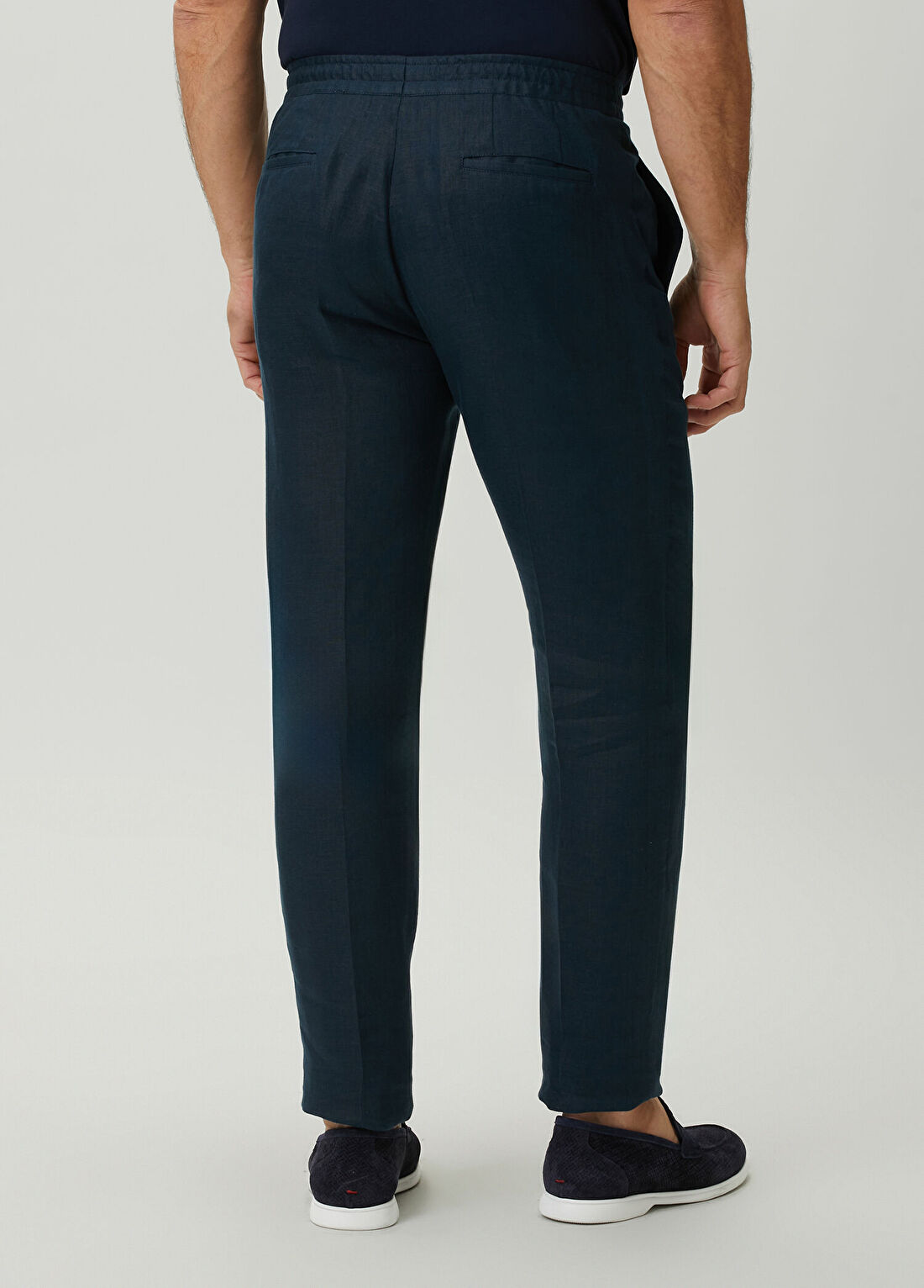 Kiton Lacivert Keten Pantolon görsel 4