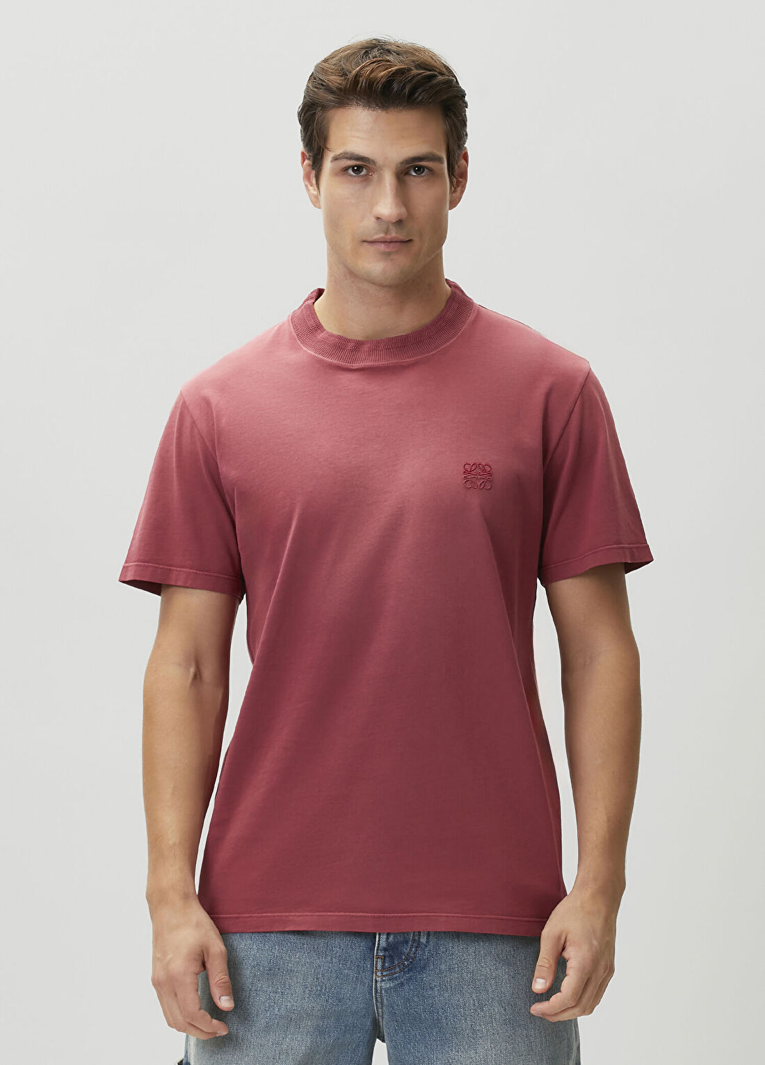 Loewe Kırmızı Logo Nakışlı T-shirt