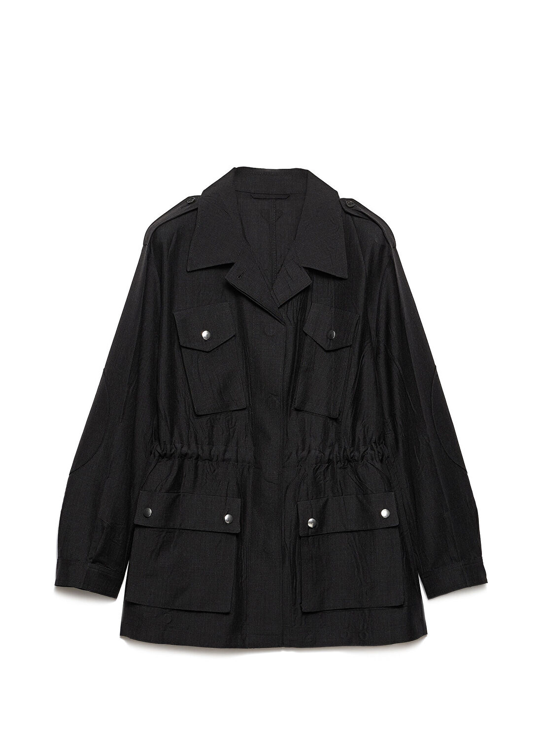 Prada Boyalı Kid Mohair Gri Kadın Ceket