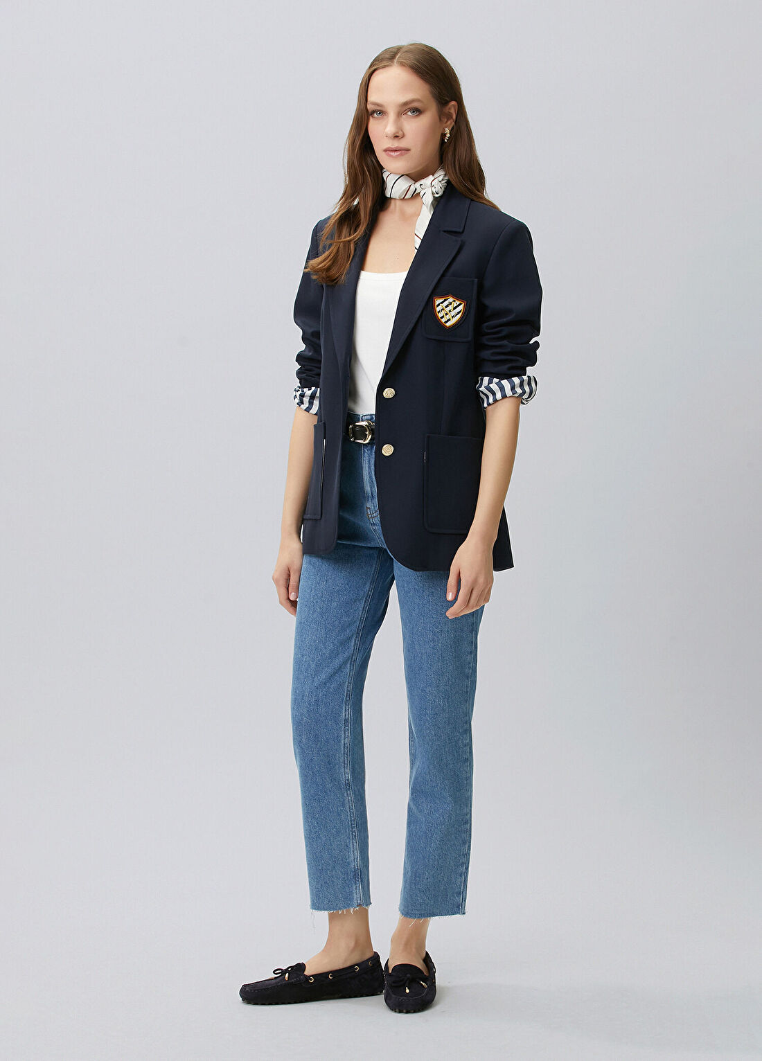 Network Lacivert Blazer Ceket görsel 3