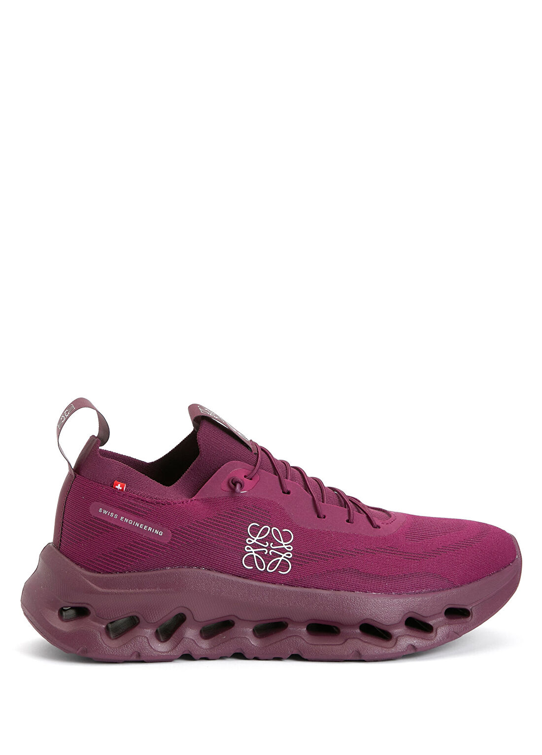 On For Loewe Bordo Taban Detaylı Kadın Sneaker