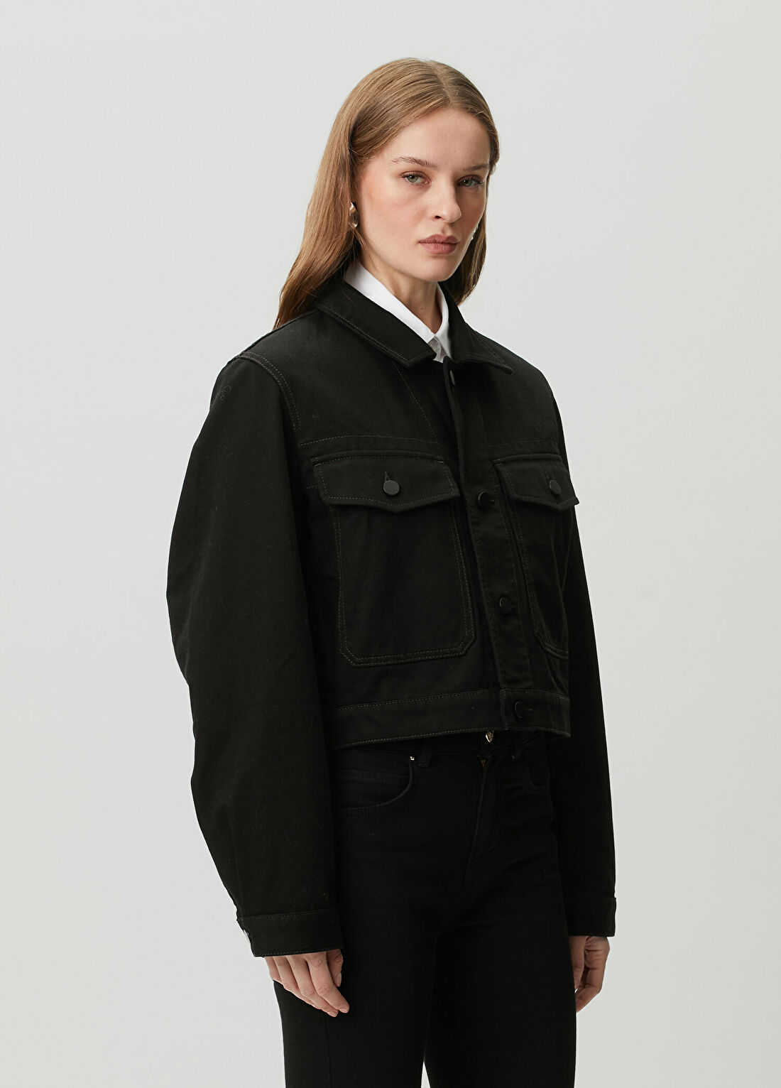 Lemaire Siyah Denim Ceket görsel 3