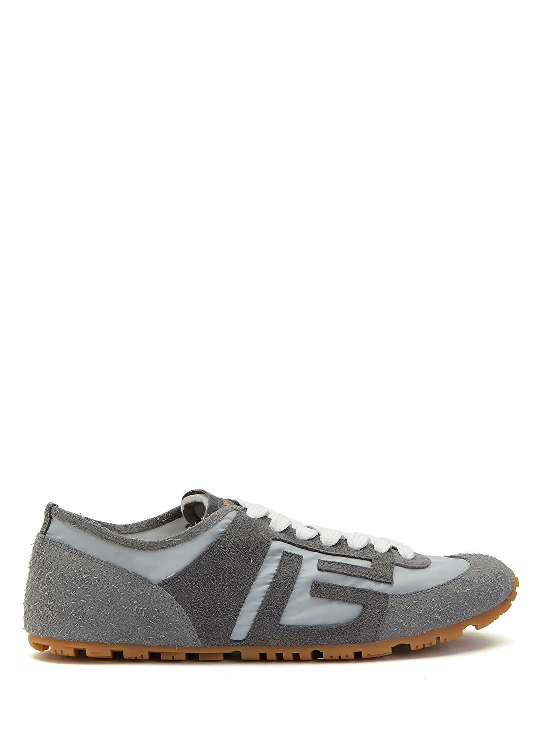Balmain Racer Gri Erkek Süet Sneaker