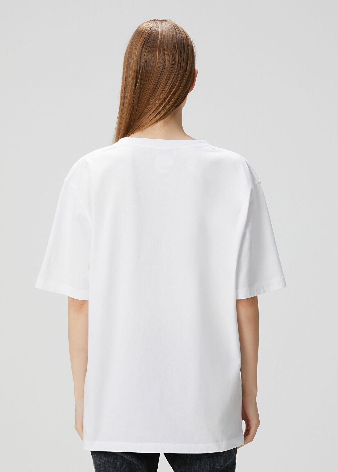 Dsquared2 Beyaz Logolu T-shirt görsel 4