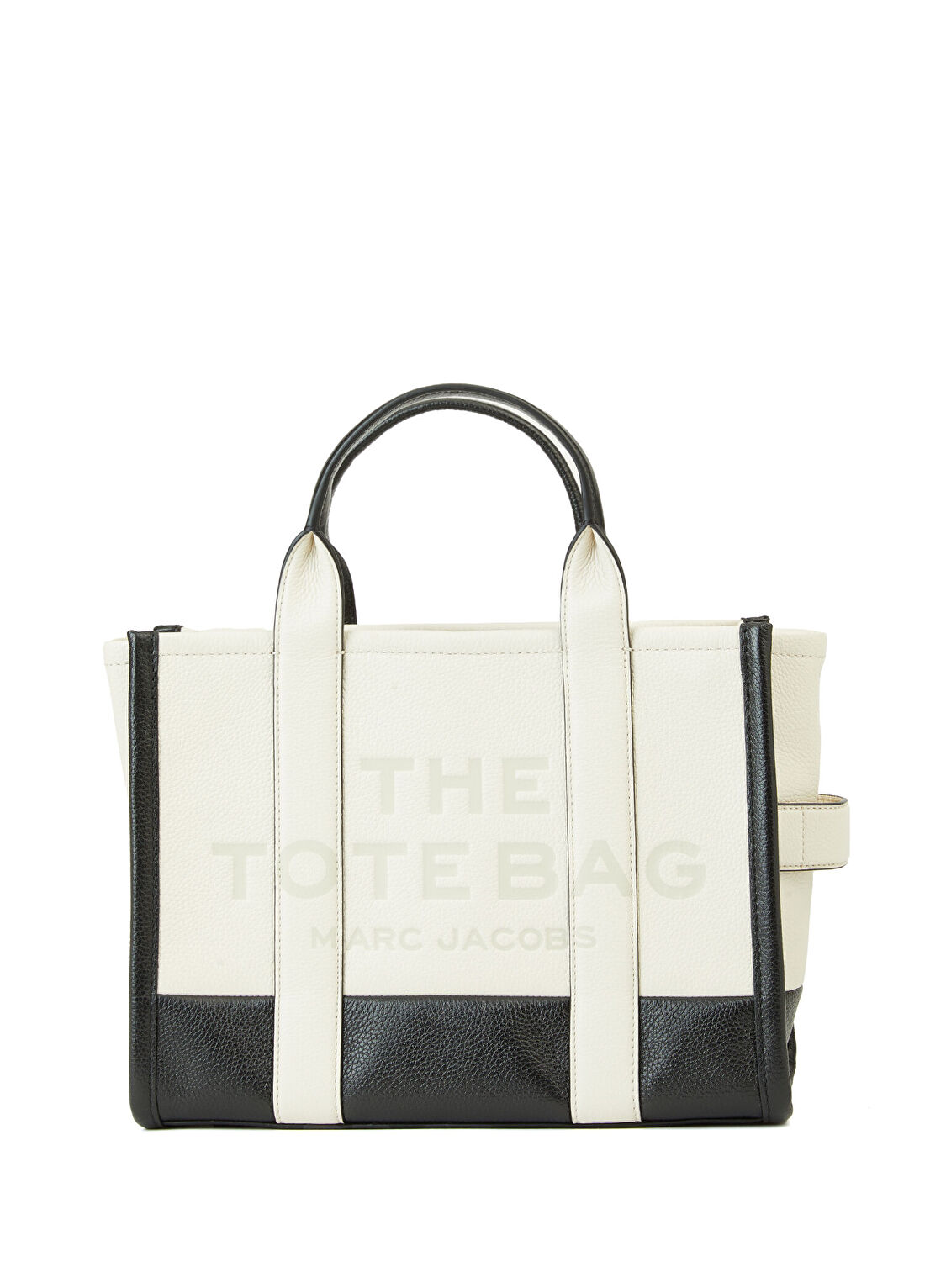 Marc Jacobs Ekru Siyah Kadın Deri Tote Çanta