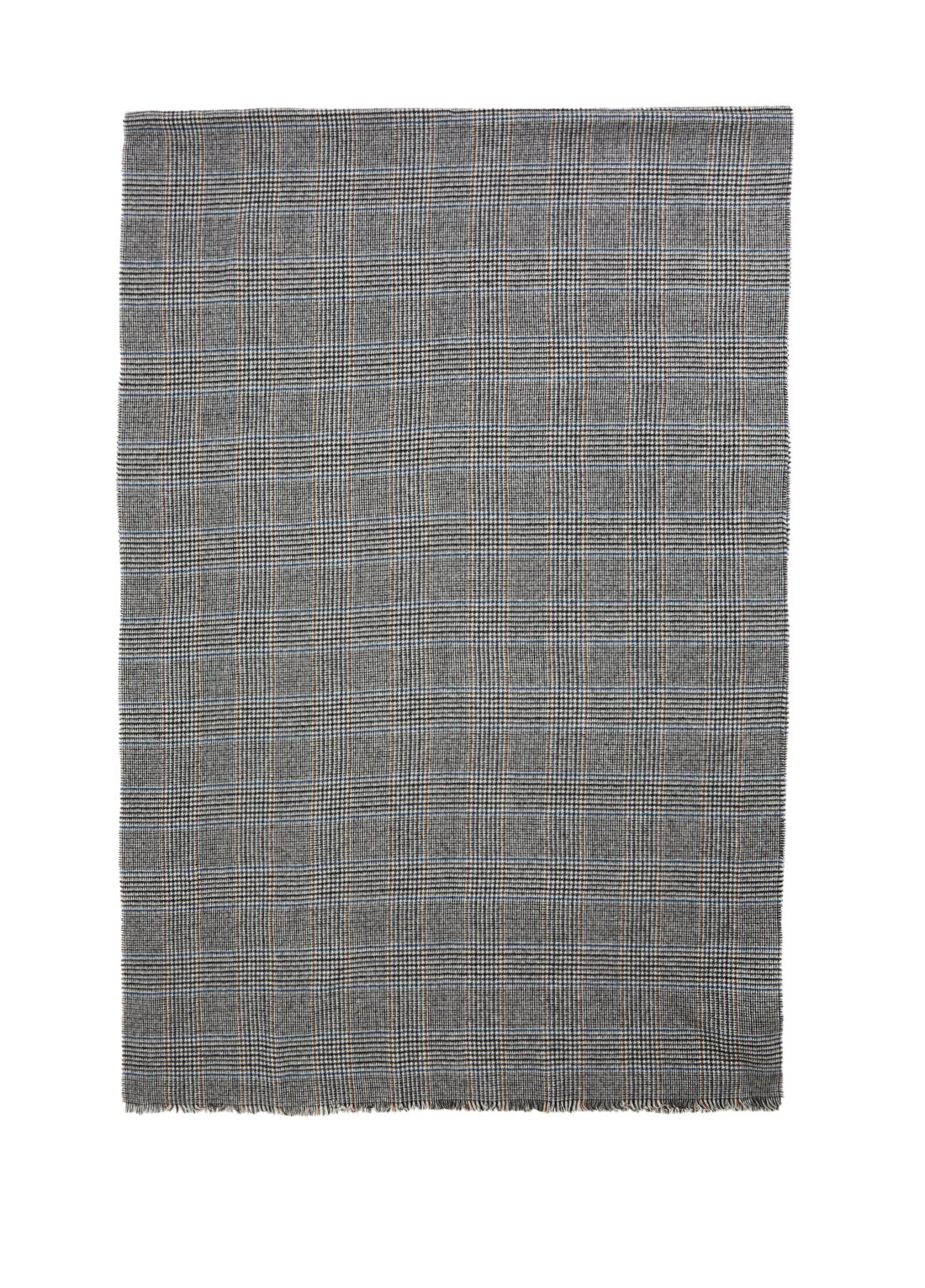 Brunello Cucinelli Camel Ekoseli Kadın Kaşmir Atkı