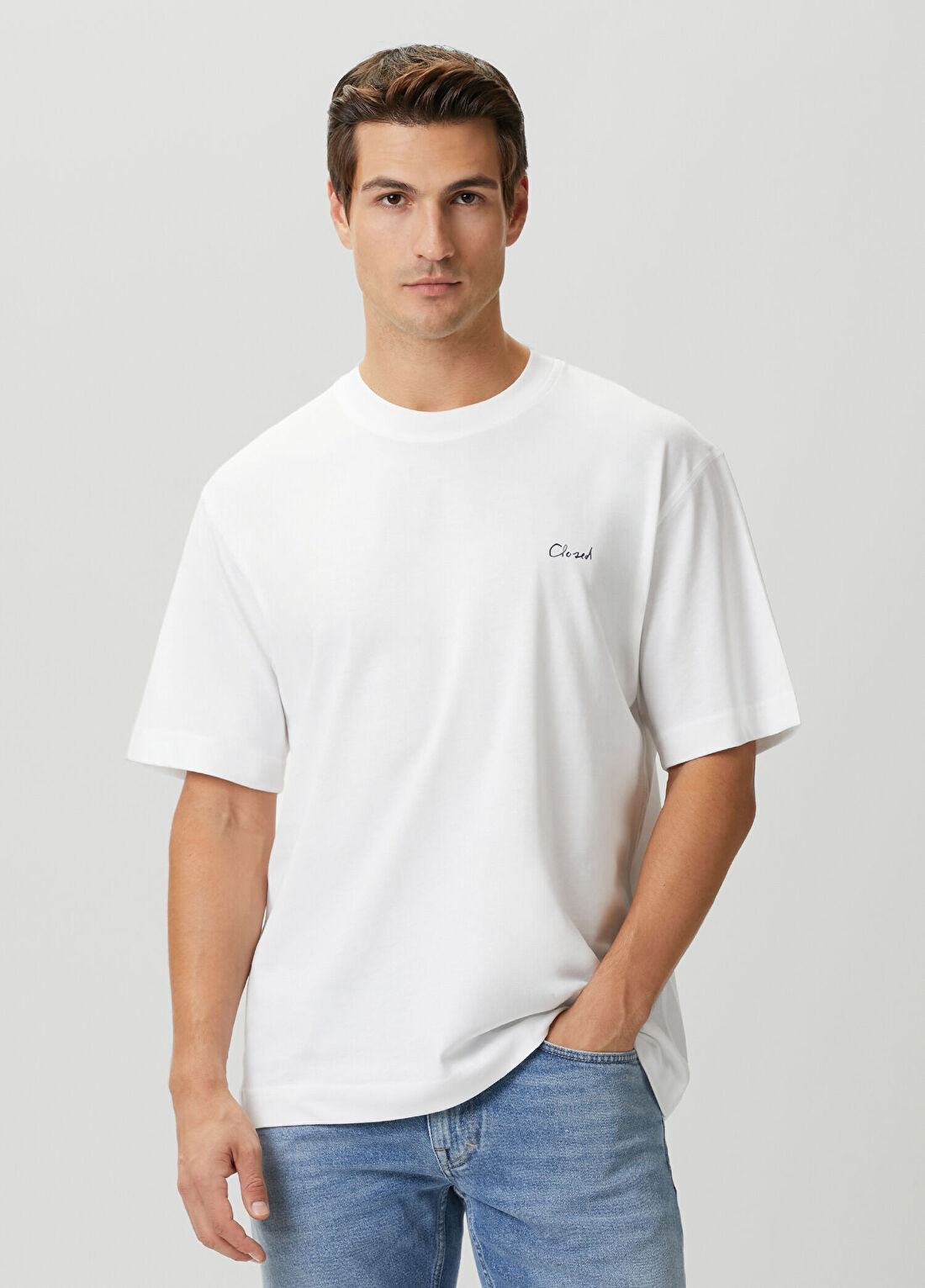 Closed Beyaz Baskılı T-shirt