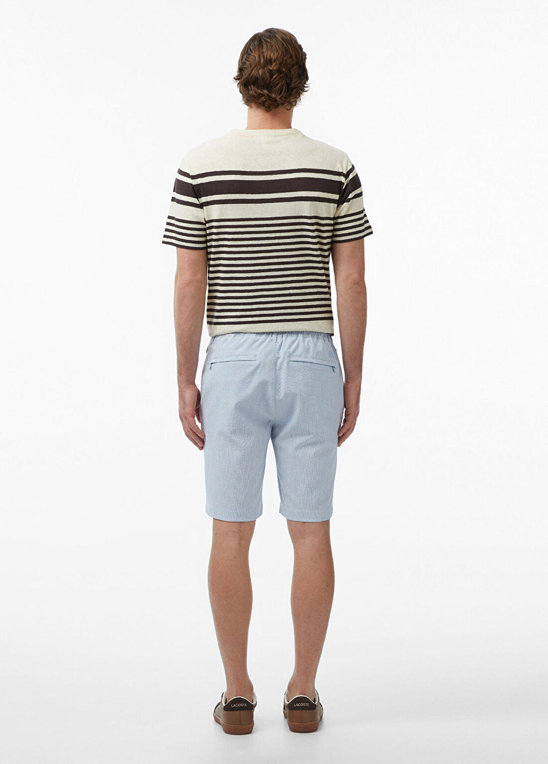 Lacoste Mavi Tapered Fit Erkek Bermuda Şort görsel 3