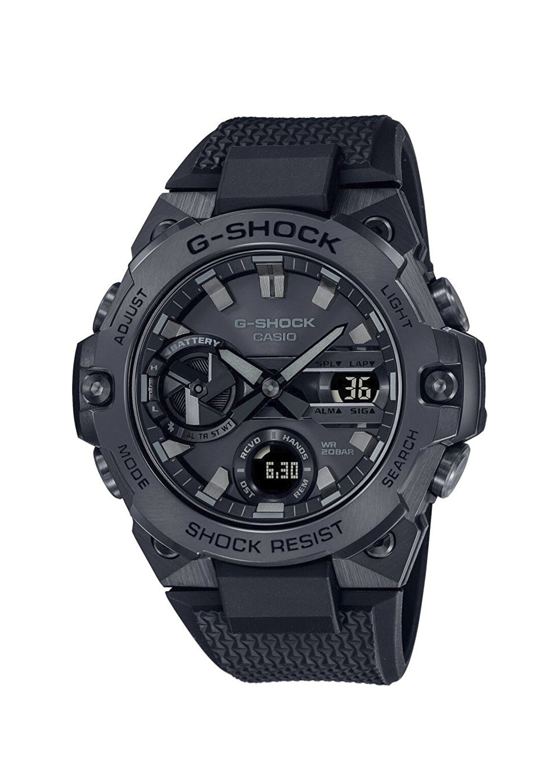 Casio GST-B400BB-1ADR Siyah Silikon Erkek Kol Saati