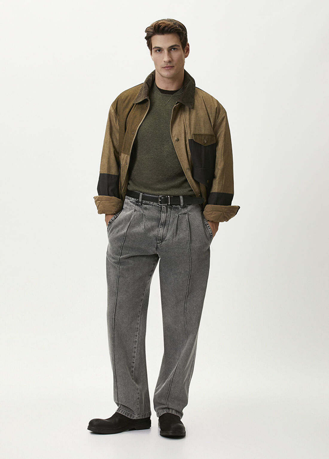 Marant Loose Fit Gri Jean Pantolon görsel 2