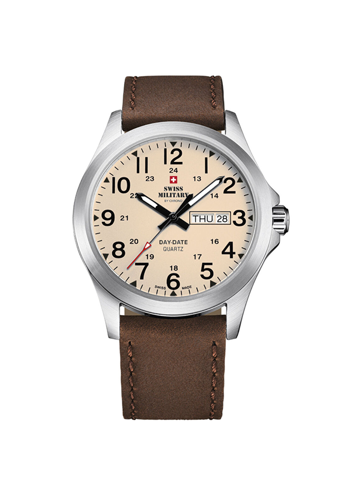 Swiss Military By Chrono SMP36040.29 Kahverengi Deri Unisex Kol Saati