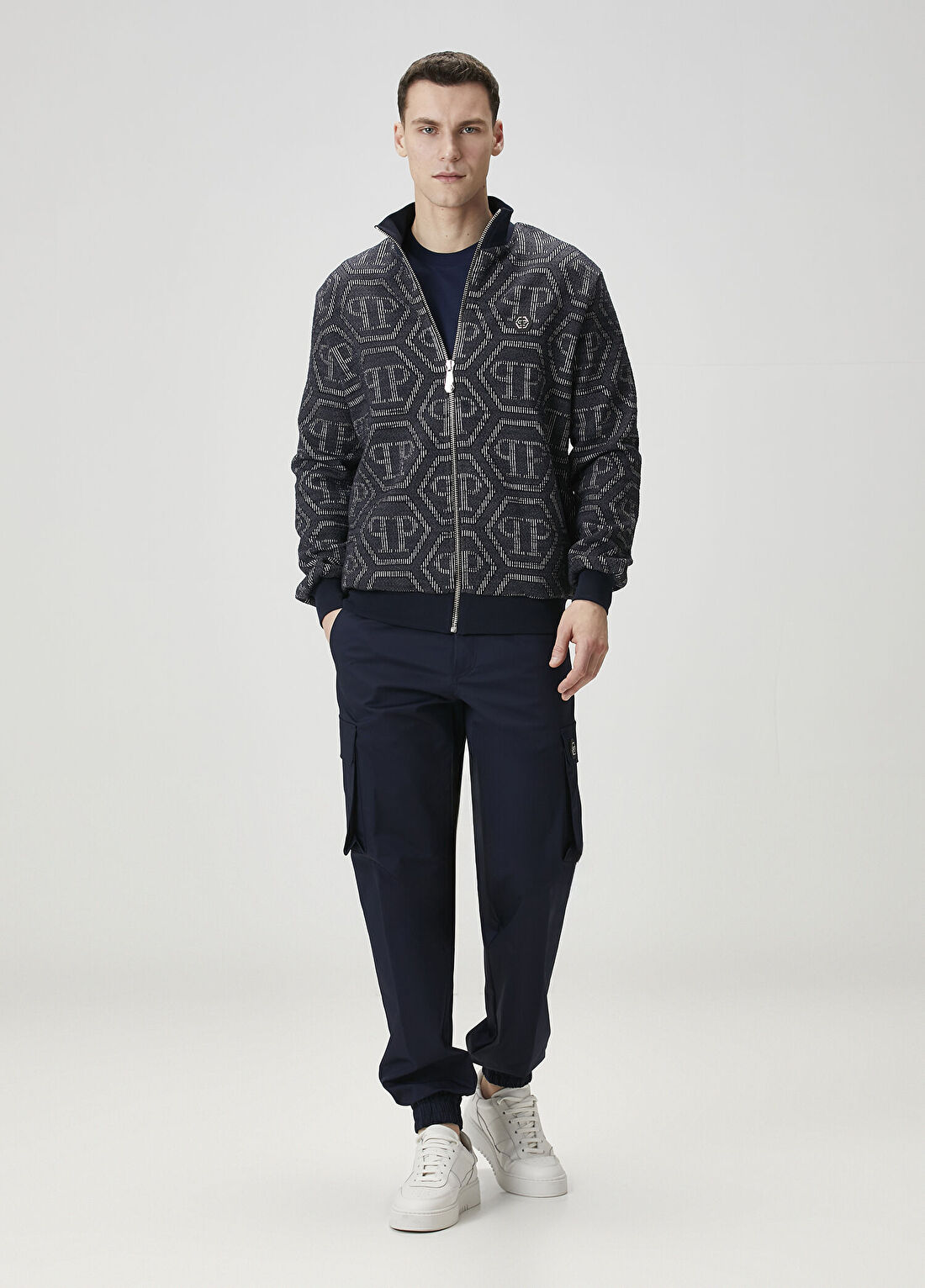 Philipp Plein Lacivert Sweatshirt görsel 2