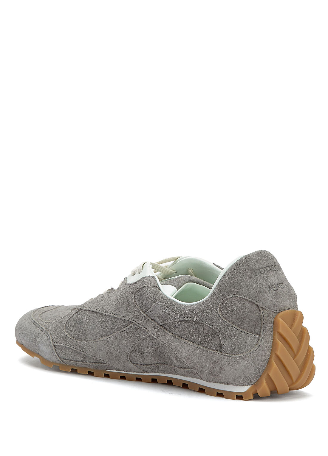 Bottega Veneta Orbit Flash Gri Erkek Süet Sneaker görsel 3
