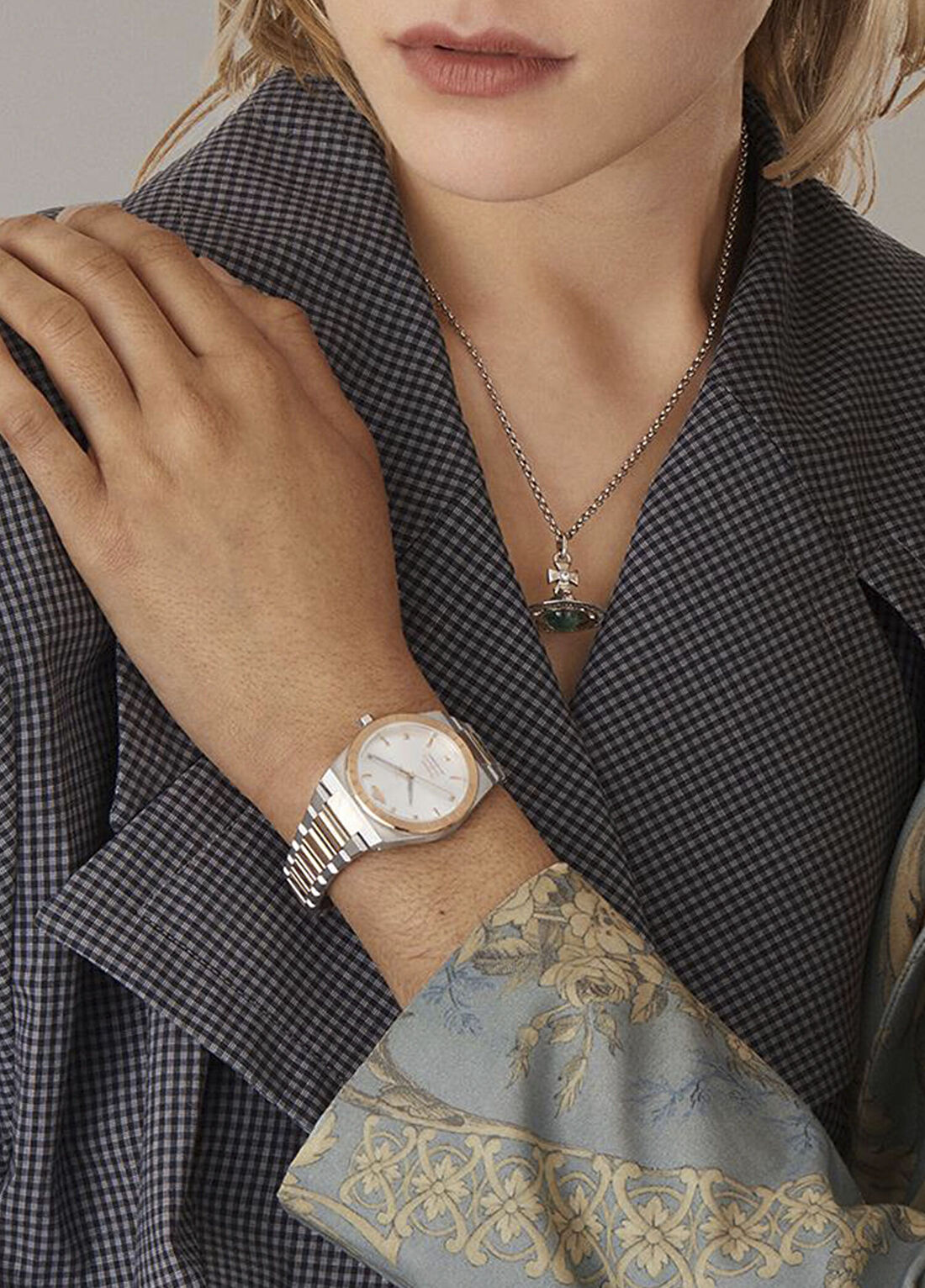 Vivienne Westwood VV244SLSR Gümüş Rose Çelik Kadın Kol Saati görsel 4