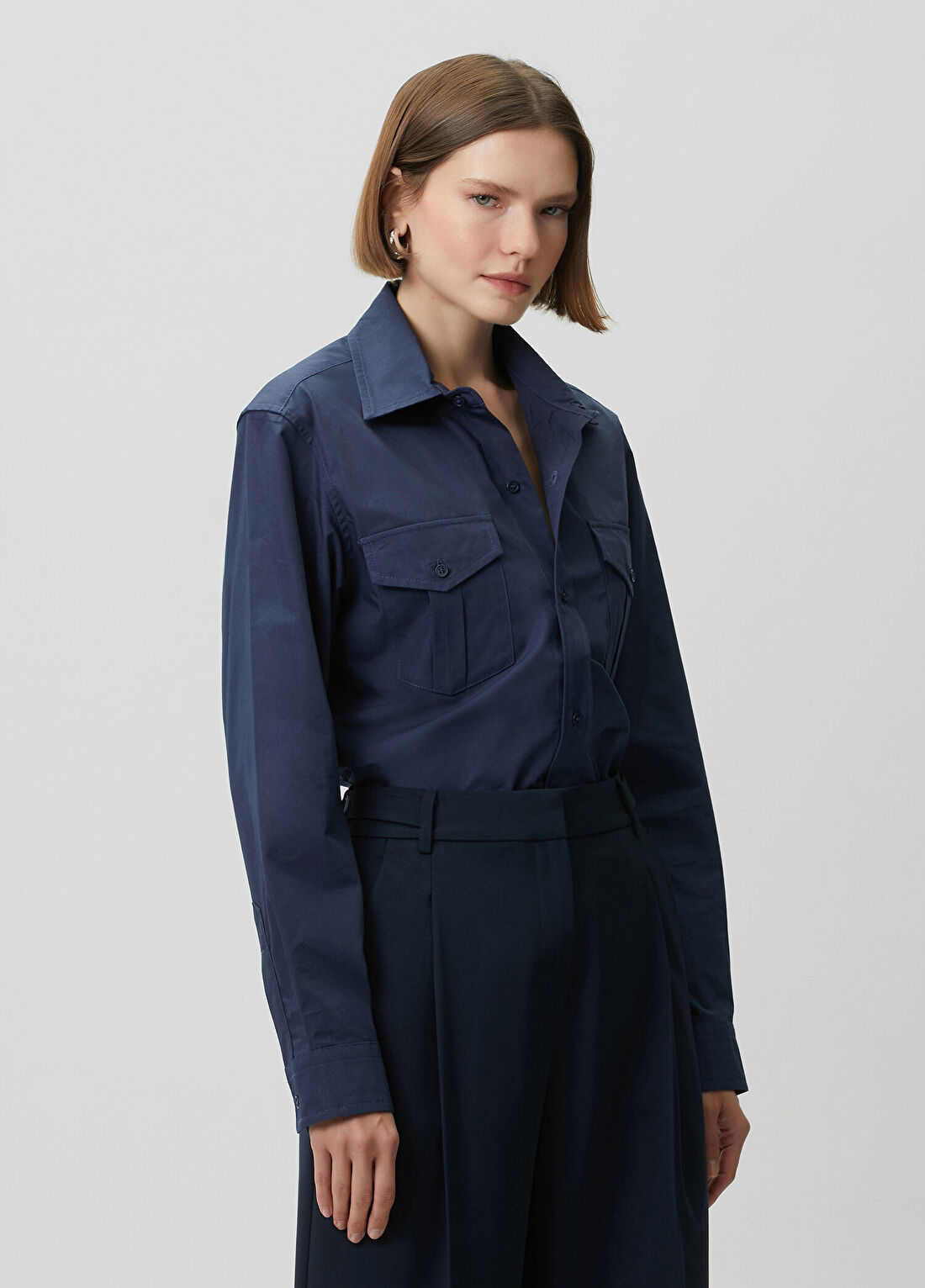 A.P.C. Chemise Lacivert Gömlek görsel 3