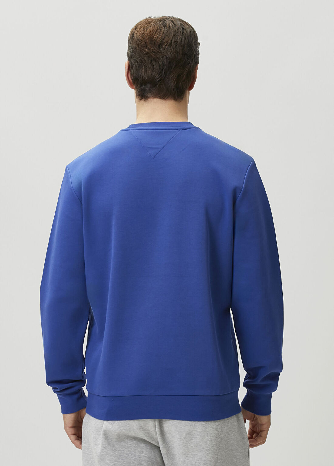Tommy Hilfiger Essential Mavi Sweatshirt görsel 4