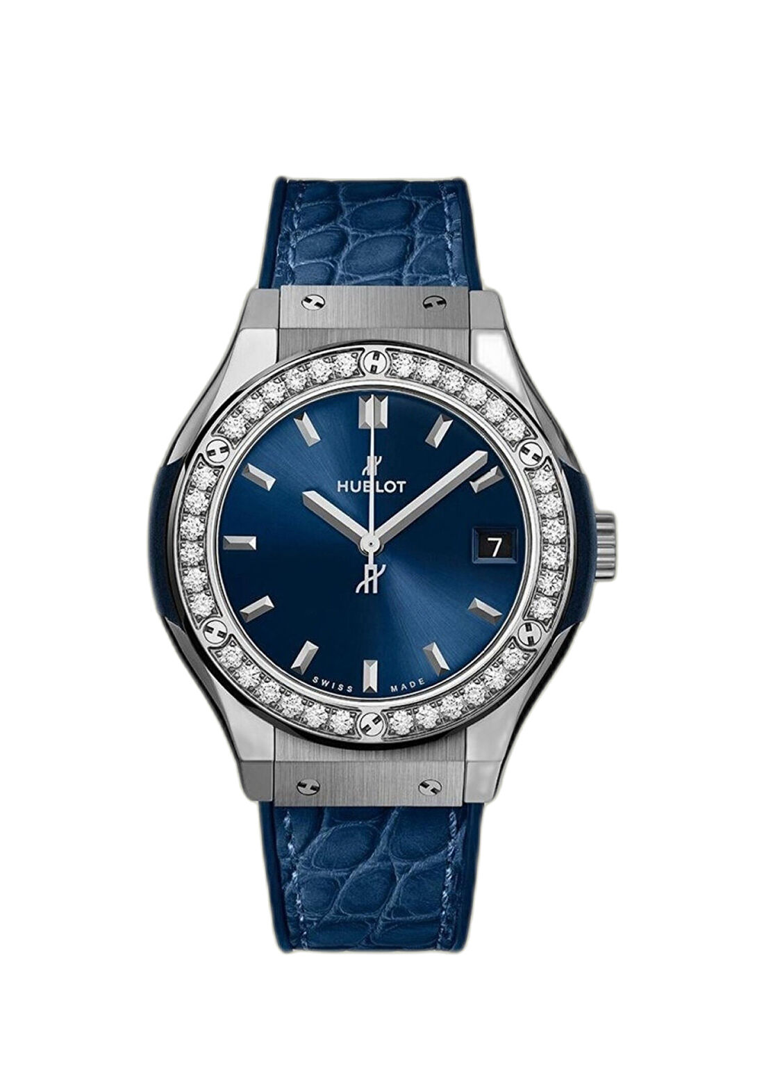 Hublot Classic Fusion Titanium Blue Diamonds Saat