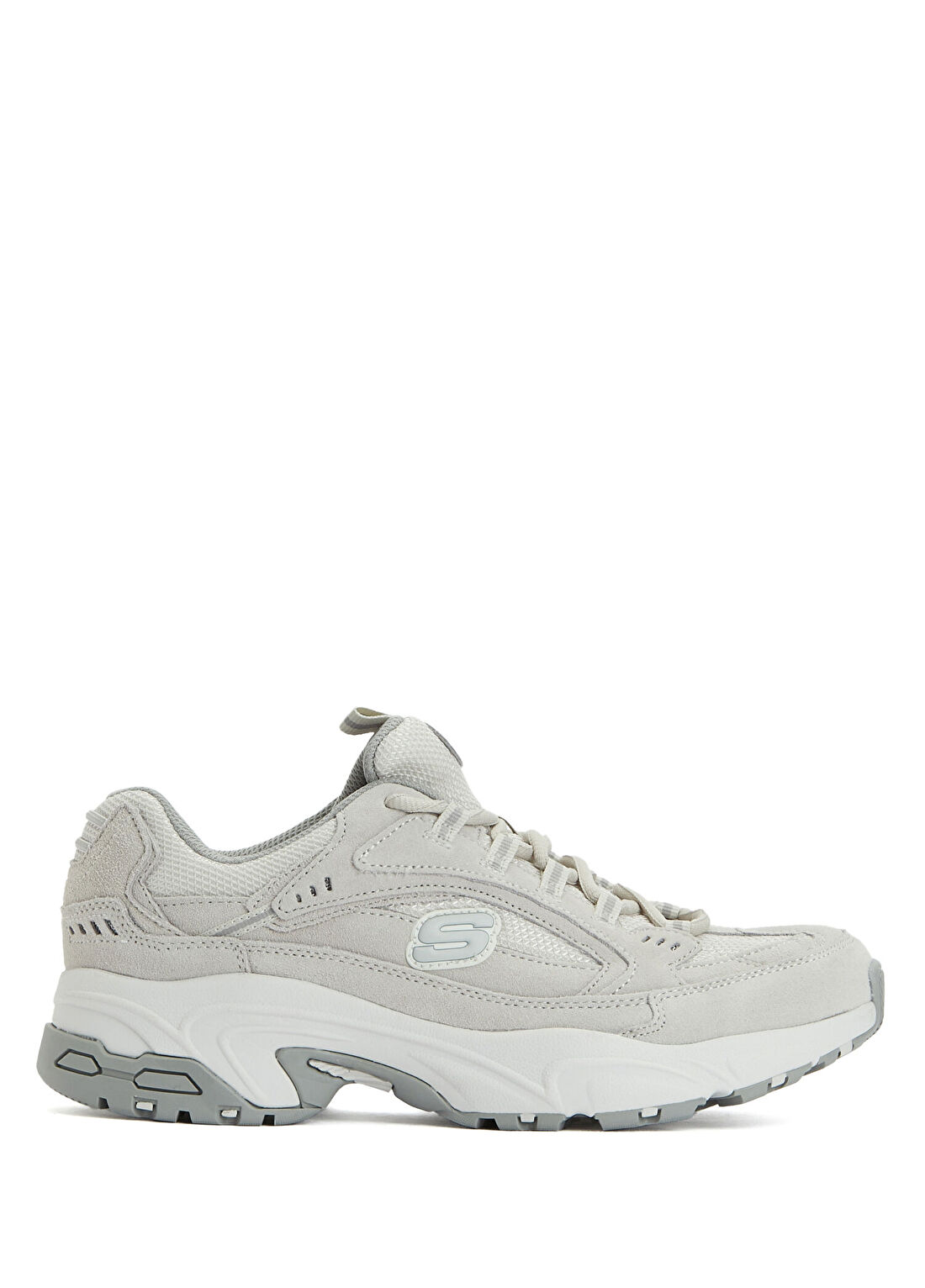 Skechers Stamina Gri Kadın Deri Sneaker
