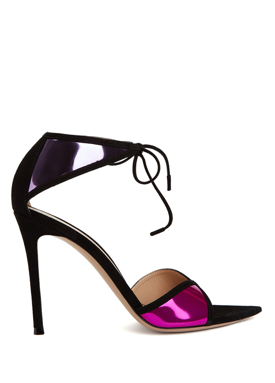 Gianvito Rossi Confetti Pembe Siyah Kadın Sandalet