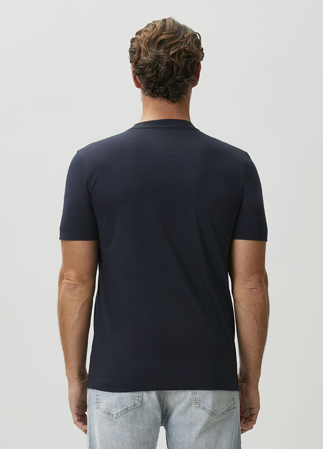Boss Regular Fit Lacivert T-shirt görsel 4