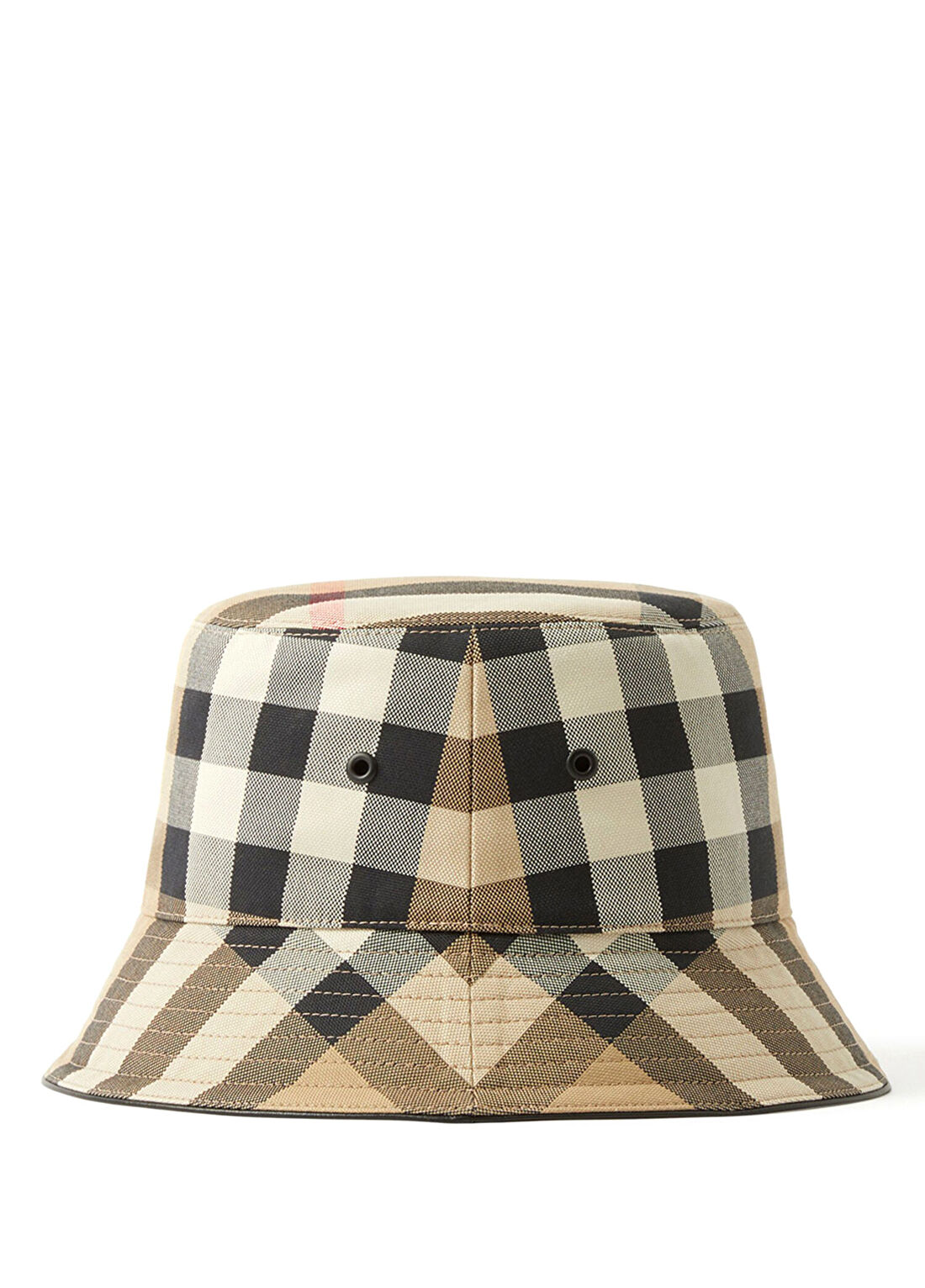 Burberry Exaggerated Bej Pamuk Erkek Bucket Şapka görsel 2