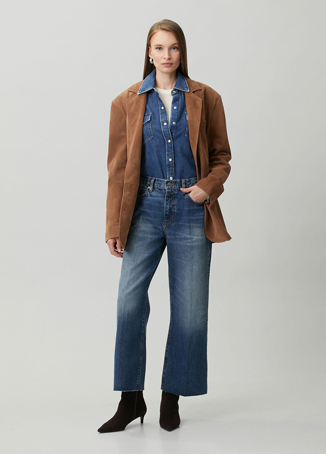 Frame Denim The Swing Mavi Jean Pantolon