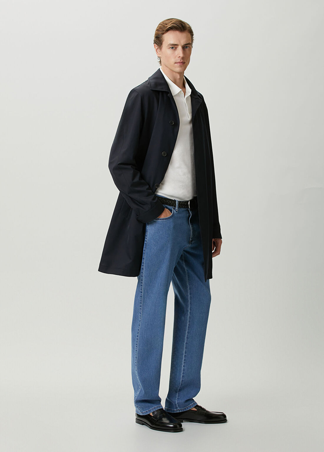 Zegna Lacivert Pardösü görsel 2