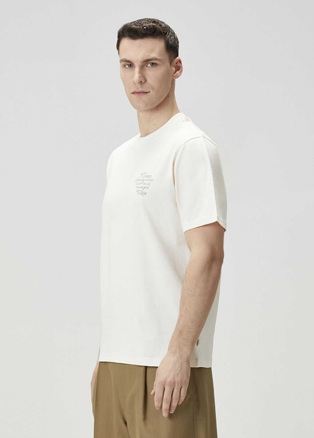 Les Deux Ben Faience Kırık Beyaz T-shirt görsel 3