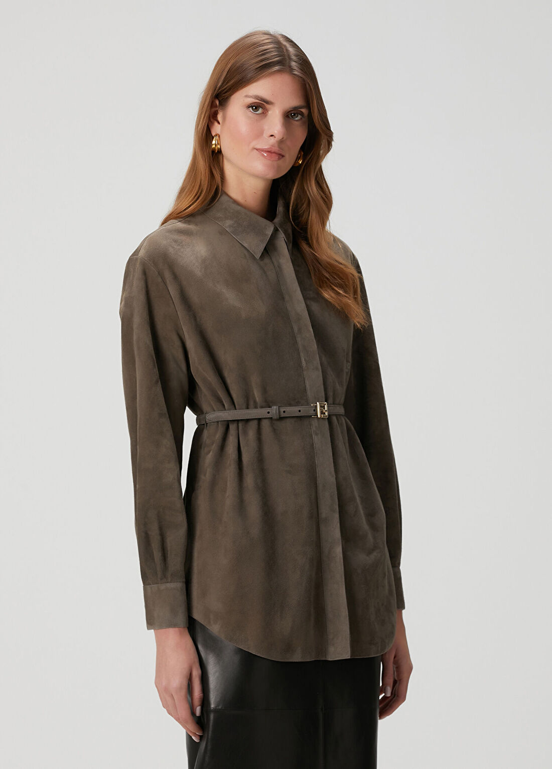 Fendi Süet Gömlek görsel 3