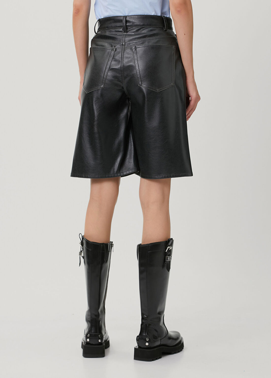 MM6 Maison Margiela Siyah Bermuda görsel 4