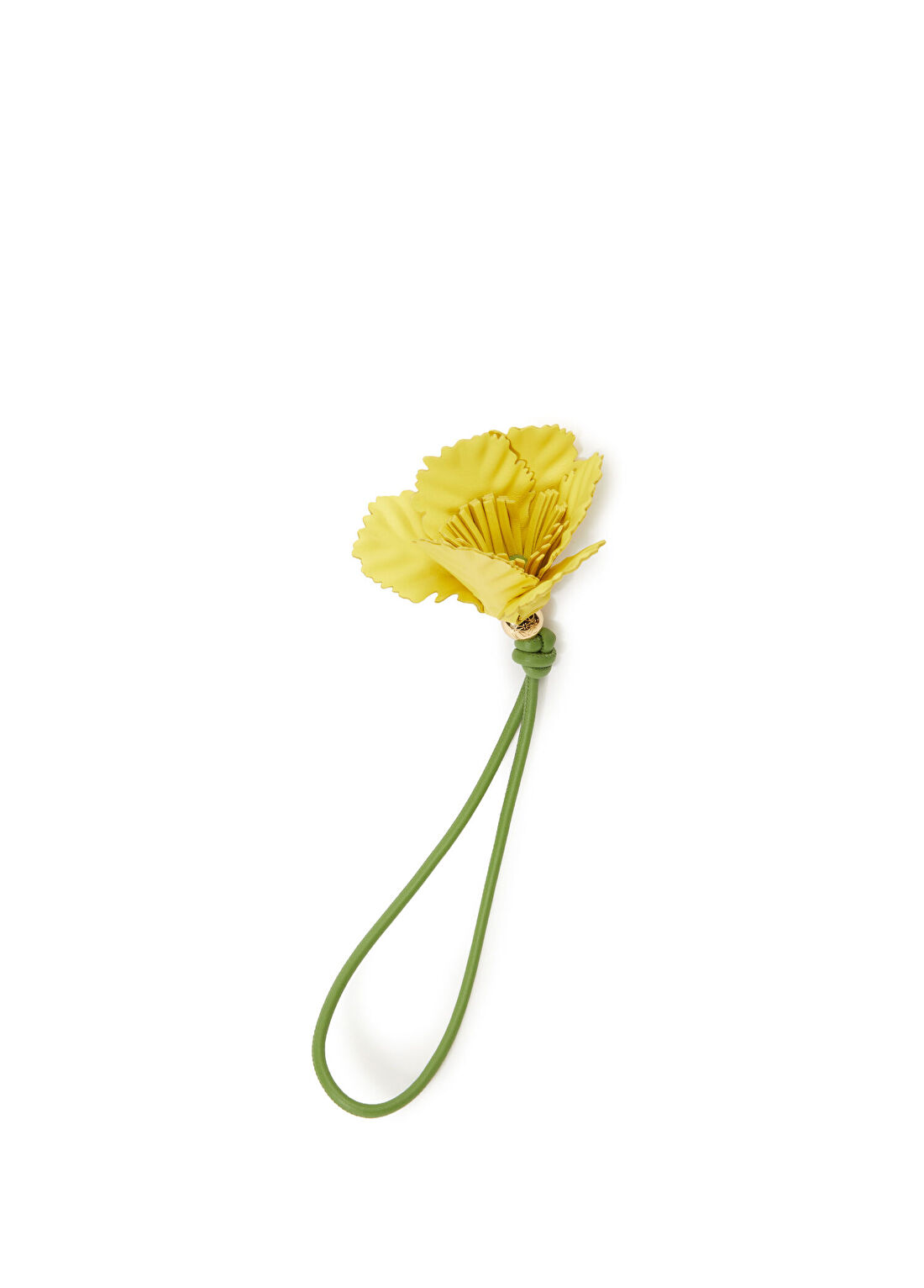 Loewe Tulip Sarı Deri Çanta Aksesuarı
