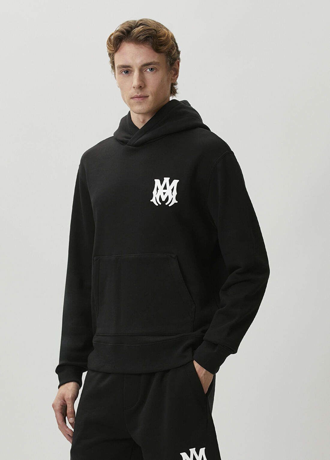 Amiri Siyah Kapüşonlu Sweatshirt görsel 3