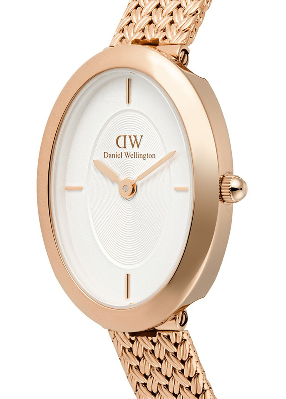 Daniel Wellington Juliette Braided Mesh White Sunray RG DW00600883 Rose Gold Çelik Kadın Kol Saati görsel 4