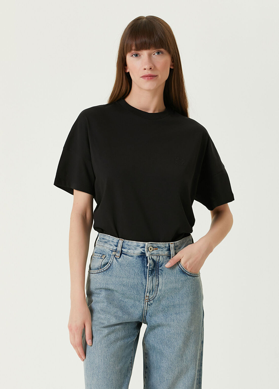 Loewe Siyah Logolu T-shirt