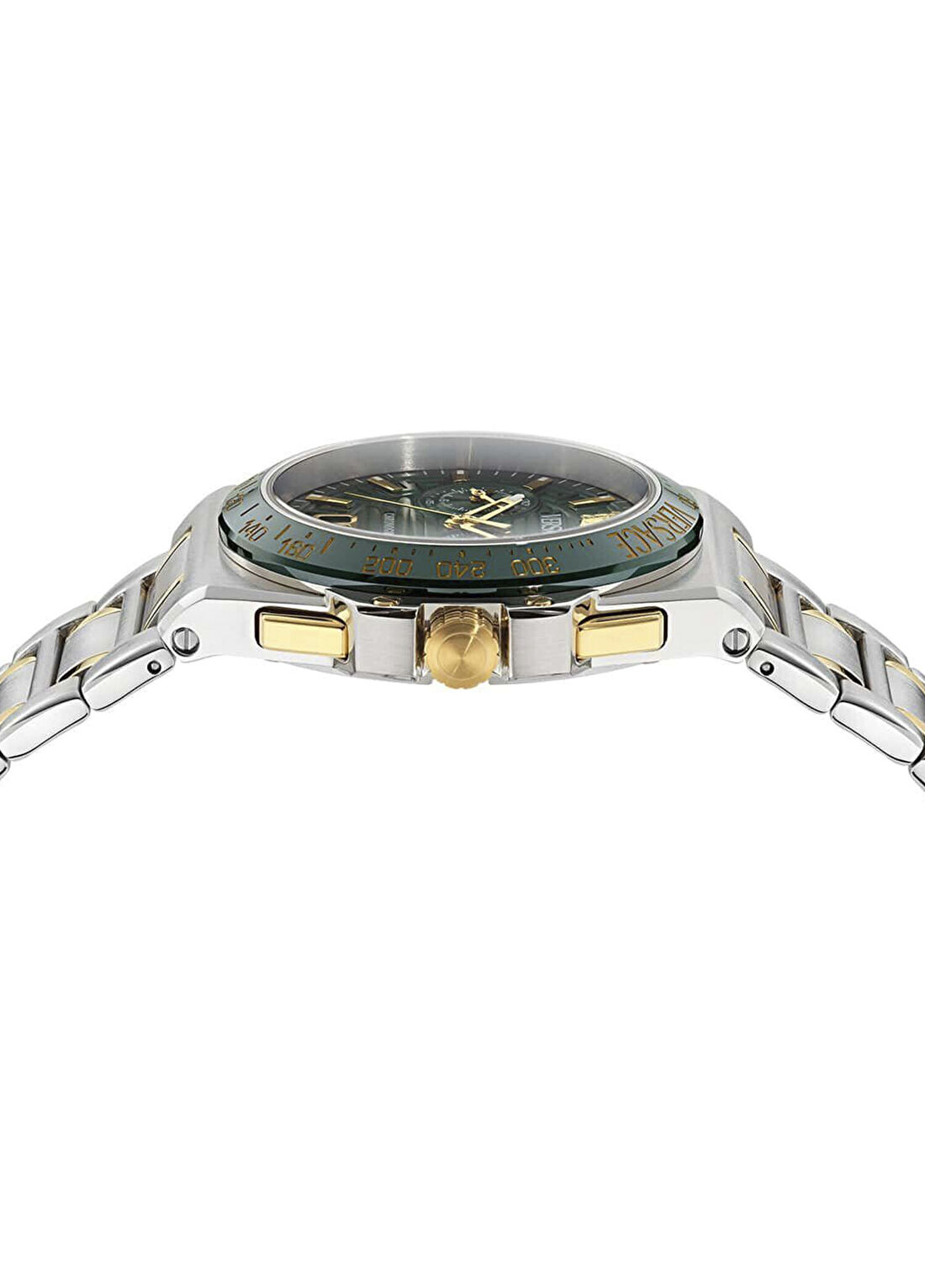 Versace VRSCVE5N00426 Altın Rengi Metalik Gri Çelik Erkek Kol Saati görsel 2