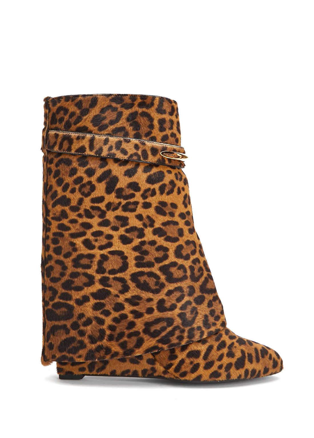 Givenchy Shark Pinch Leopar Desenli Kadın Deri Çizme