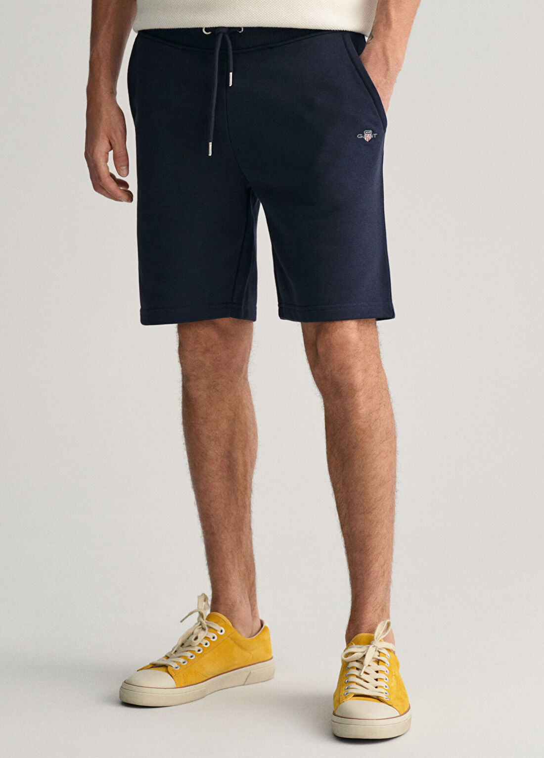 Gant Lacivert Logolu Regular Fit Erkek Şort görsel 4