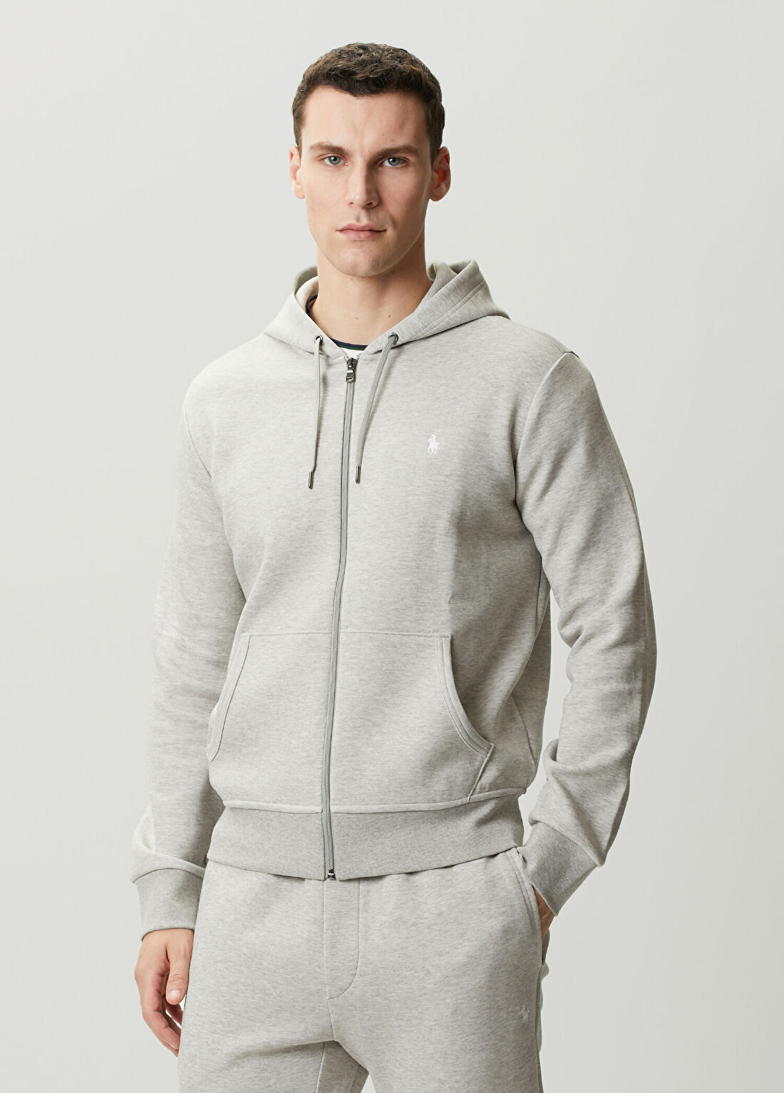 Polo Ralph Lauren Gri Kapüşonlu Sweatshirt görsel 3