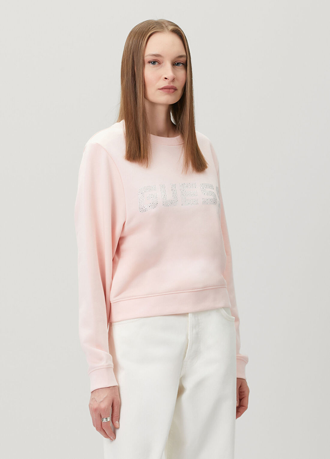 Guess Silvy Pembe Sweatshirt