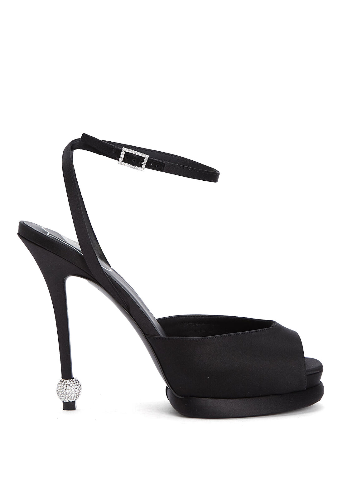 Roger Vivier Marlena Siyah Kadın Saten Sandalet
