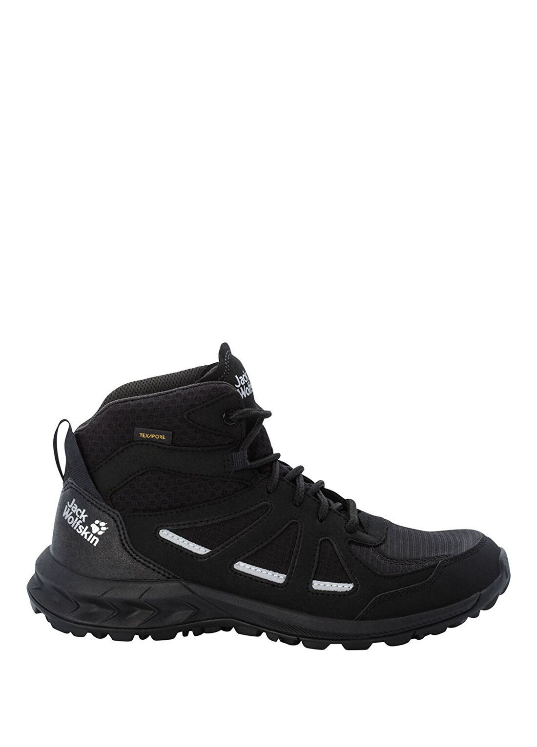 Jack Wolfskin Woodland 2 Texapore Mid Siyah Kadın Outdoor Bot
