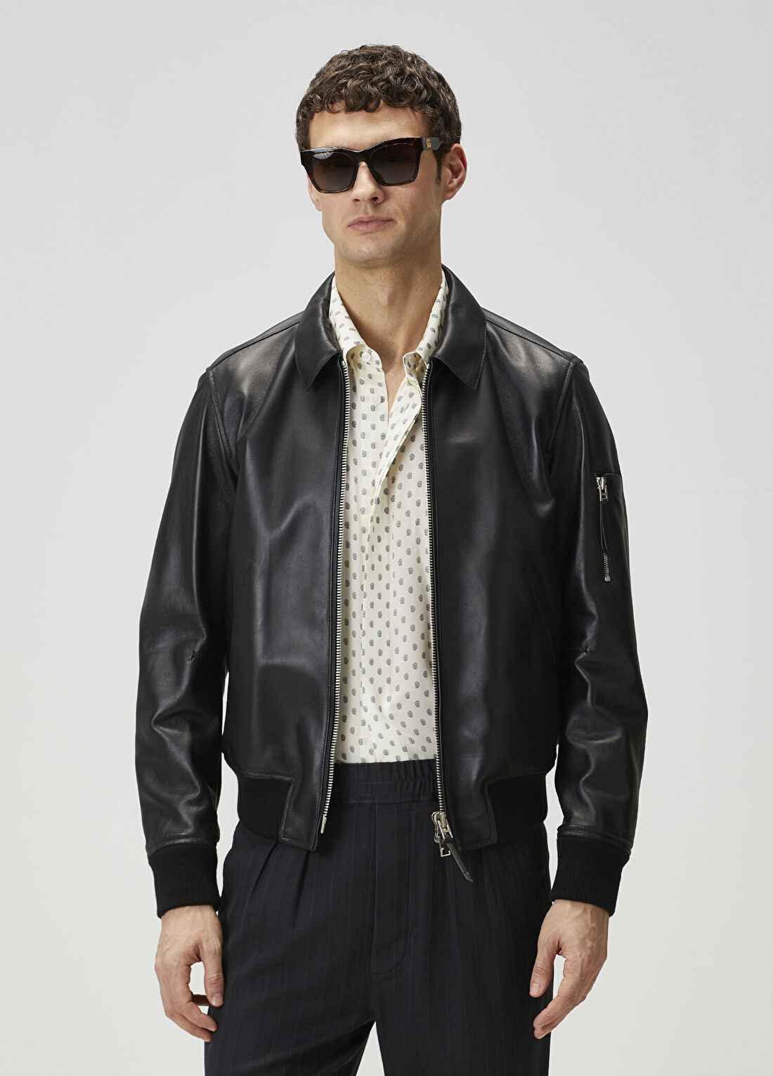 Tom Ford Siyah Deri Mont
