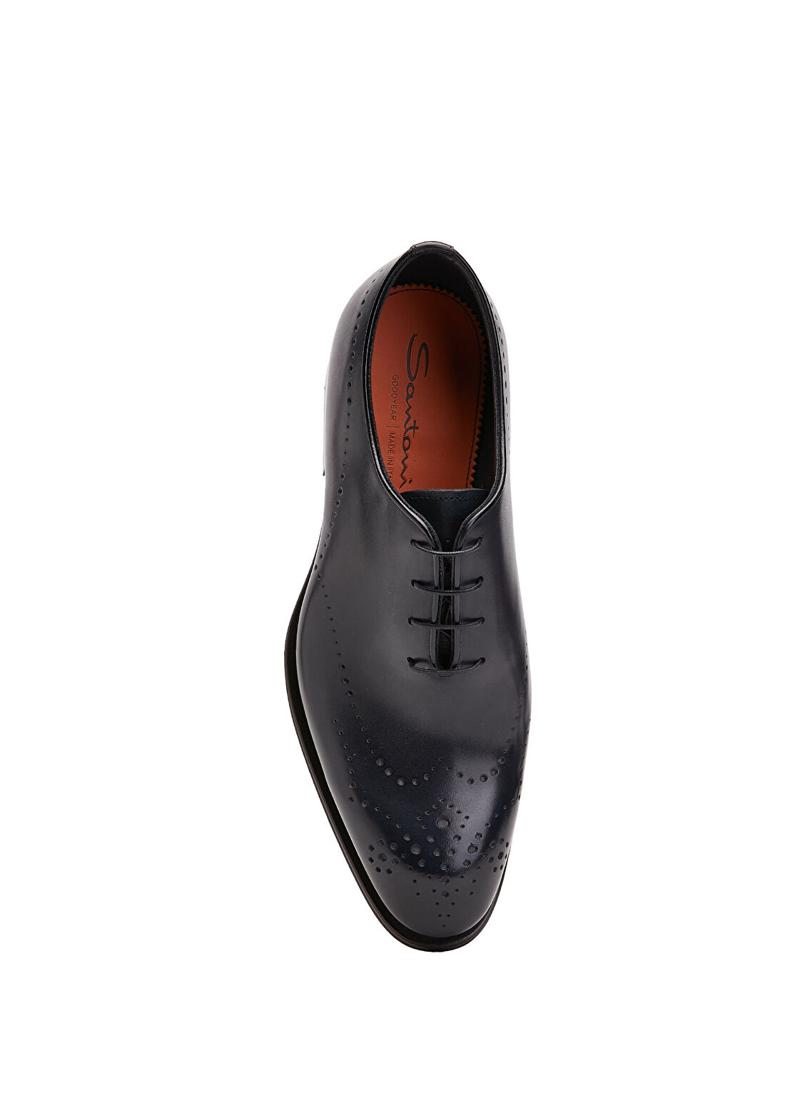 Santoni Carter Açık Mavi Erkek Deri Ayakkabı görsel 4