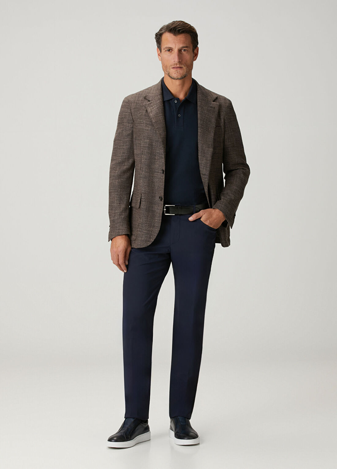Corneliani Lacivert Yün Pantolon