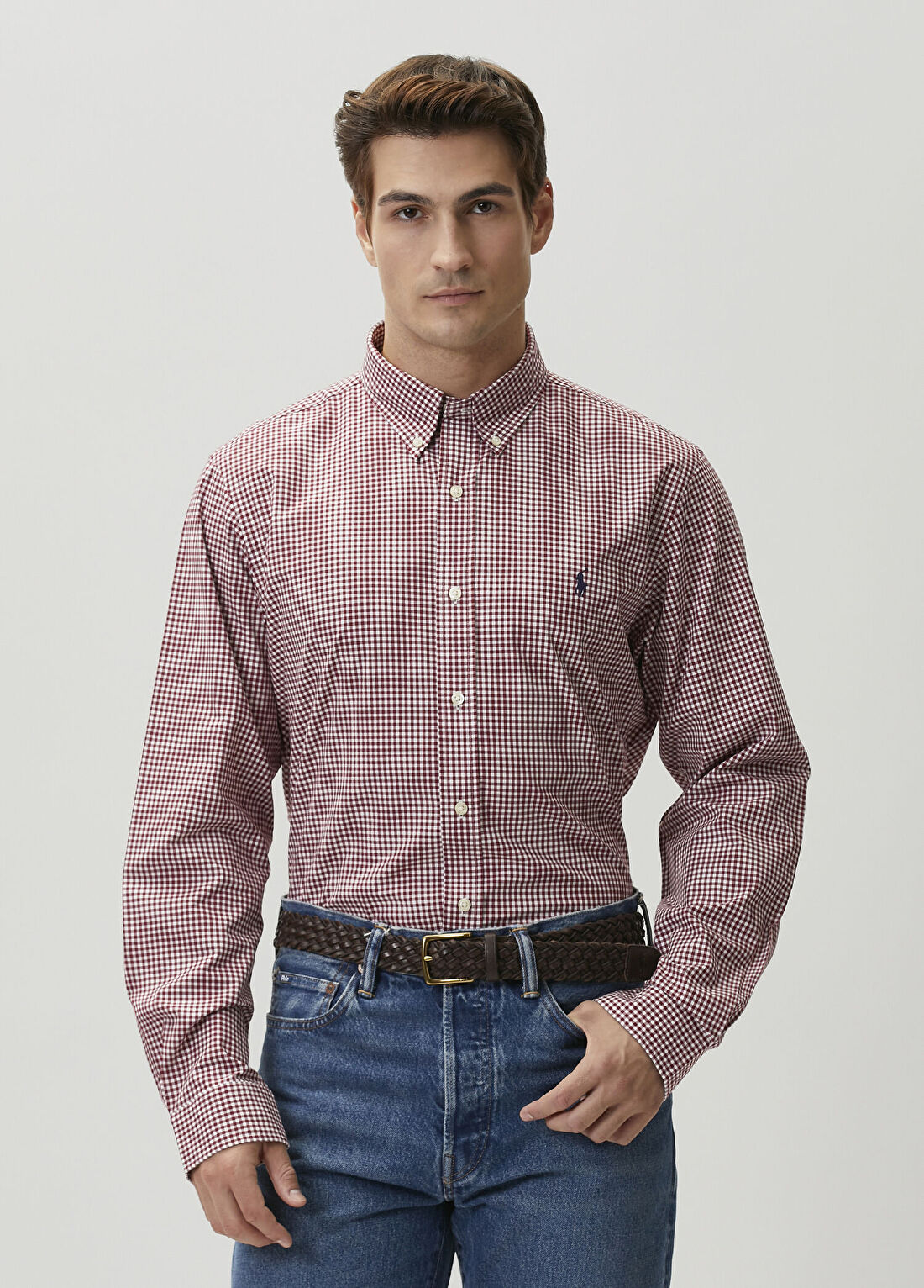 Polo Ralph Lauren Custom Fit Kırmızı Kareli Gömlek