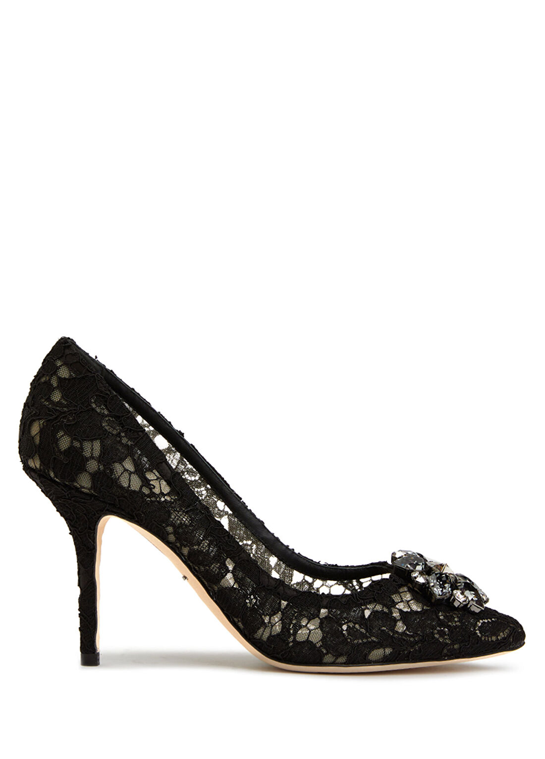Dolce&Gabbana Siyah Dantel Stiletto